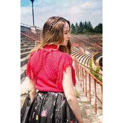 pletený svetrík handmade krátký