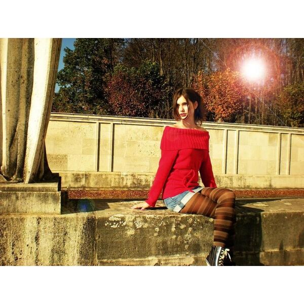 pletený svetrík handmade krátký