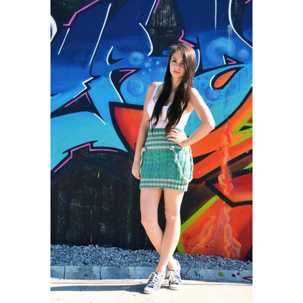 pletená sukňa handmade krátká