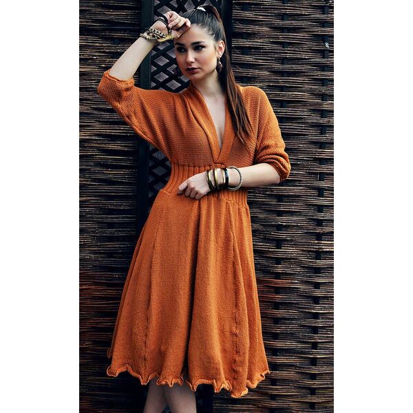 pletené šaty handmade krátke